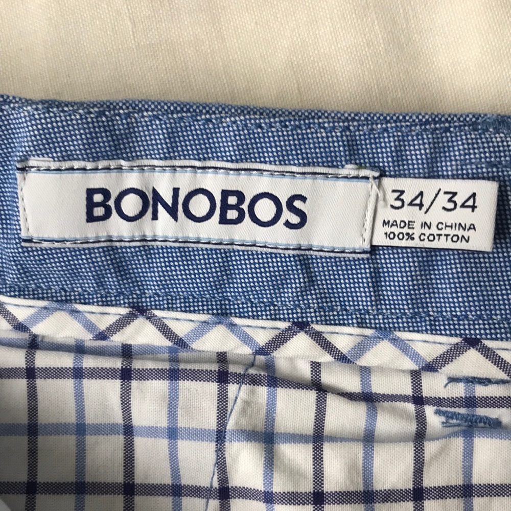 Bonobos Straight Fit Chambray Trousers/Pants - Picture 5 of 7